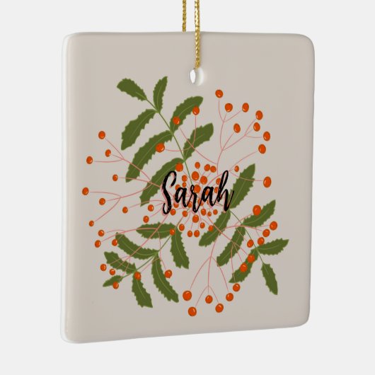 Große Rowan-Beeren Keramikornament (Rechts)