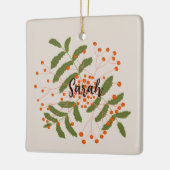 Große Rowan-Beeren Keramikornament (Links)