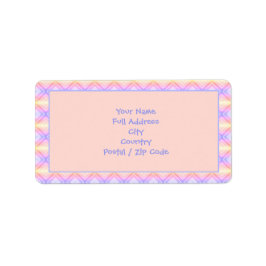 Große Rücksendeadressen-Aufkleber in Rosa und Mauv Adressaufkleber