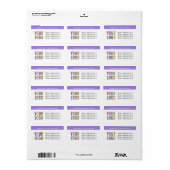 Große Rücksendeadressen-Aufkleber mit Firmenlogo Adressaufkleber (Vorne)