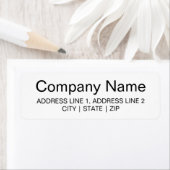 Große Rücksendeadressen-Aufkleber | weiß (Insitu)