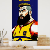 Große Rugby Poster (Küche)
