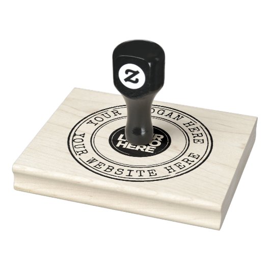 Große runde Logos in Vintager Schreibmaschine, Ink Gummistempel (Stempel)