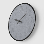 Große runde verzinkte Uhr (Winkel)