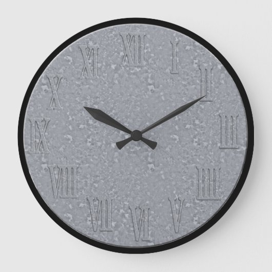 Große runde verzinkte Uhr (Vorderseite)