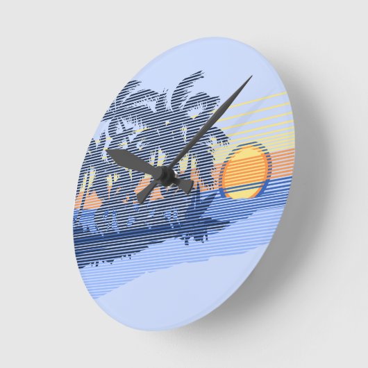 Große Runde Wanduhr (Winkel)