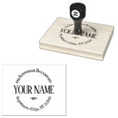 Große rustikale Sitte Gummistempel (Stempel)