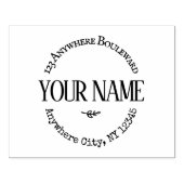 Große rustikale Sitte Gummistempel (Prägung)