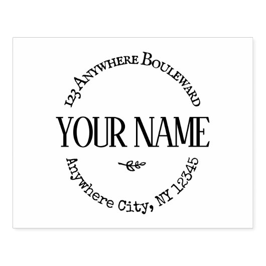 Große rustikale Sitte Gummistempel (Prägung)