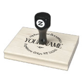 Große rustikale Sitte Gummistempel (Stempel)