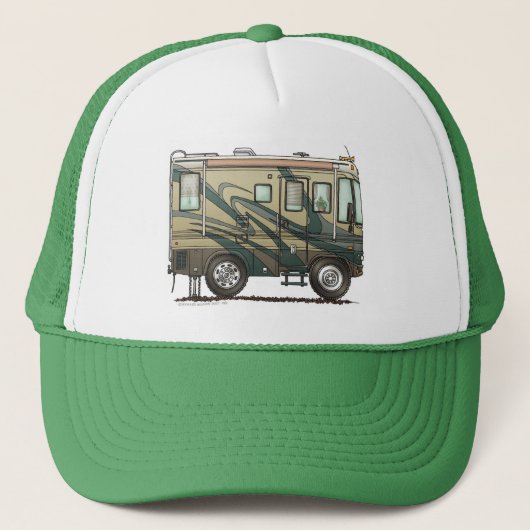 Große RV-Camper-Hüte Truckerkappe (Vorderseite)