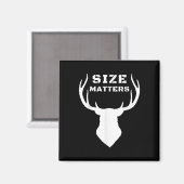 Größe S Funny Deer Jagen Magnet (Vorderseite/Rückseite)