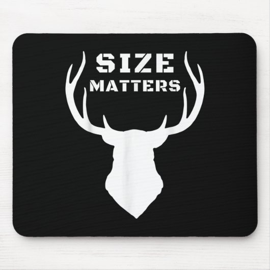 Größe S Funny Deer Jagen Mousepad (Vorne)