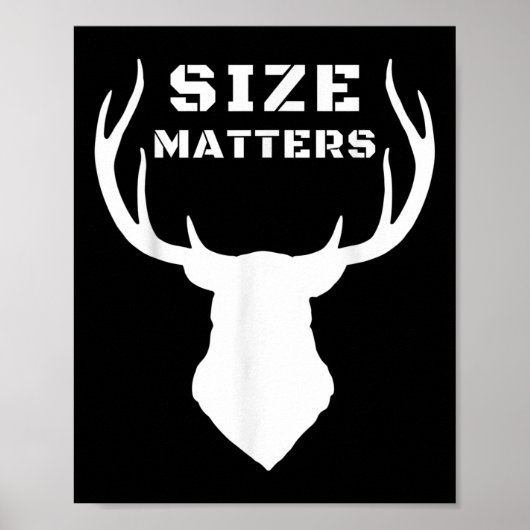 Größe S Funny Deer Jagen Poster (Vorne)