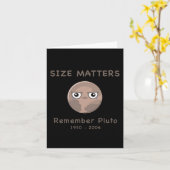 Größe S Zur Erinnerung Pluto Meme Slogan Aufkleber Karte (Gelbe Blume)