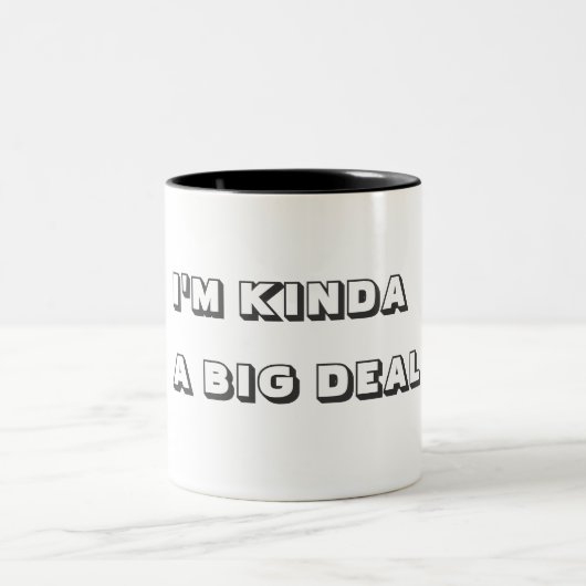 Große Sache Zweifarbige Tasse (Mittel)