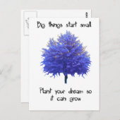 Große Sachen beginnen kleines Postkarte (Vorne/Hinten)