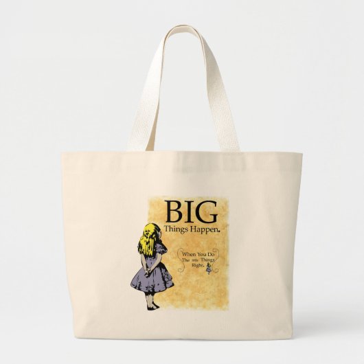 Große Sachen geschehen Tasche (Vorne)