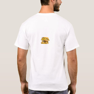 Große saftige Burger-Illustration Lustiges Fast T-Shirt