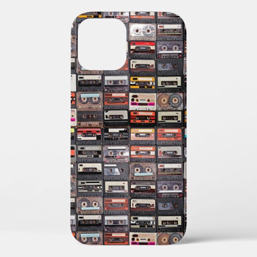 Große Sammlung von Audiokassetten Case-Mate iPhone Hülle (Rückseite)