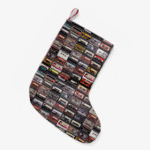 Große Sammlung von Audiokassetten Kleiner Weihnachtsstrumpf (Vorderansicht (hängend))