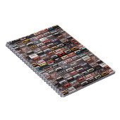 Große Sammlung von Audiokassetten. Retro musical Notizblock (Rechte Seite)