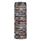 Große Sammlung von Audiokassetten Thermosbecher (Rückseite)