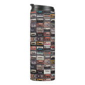 Große Sammlung von Audiokassetten Thermosbecher (Nach rechts gedreht)