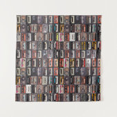 Große Sammlung von Audiokassetten Wandteppich (Vorderseite (Horizontal))