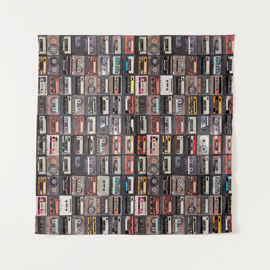 Große Sammlung von Audiokassetten Wandteppich (Vorderseite (Horizontal))