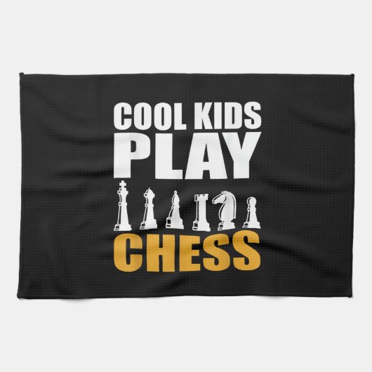 Große Schach Kinder Schach Mädchen Jungen Geschirrtuch (Horizontal)