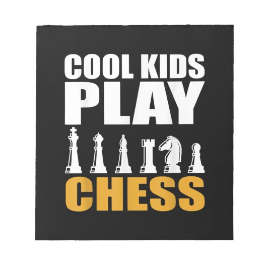 Große Schach Kinder Schach Mädchen Jungen Notizblock (Vorderseite)