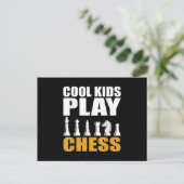 Große Schach Kinder Schach Mädchen Jungen Postkarte (Stehend Vorderseite)