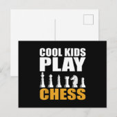 Große Schach Kinder Schach Mädchen Jungen Postkarte (Vorne/Hinten)
