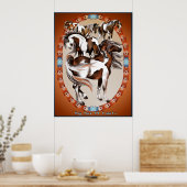 Große Schachtel mit Farben Poster (Küche)