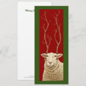 Große Schafe Weihnachtskarte (Vorne/Hinten)