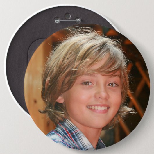 GROSSE Schaltfläche für benutzerdefiniertes Foto Button (Vorne & Hinten)