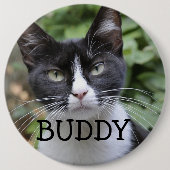 GROSSE SCHALTFLÄCHE PET CAT CUSTOM BUTTON (Vorderseite)