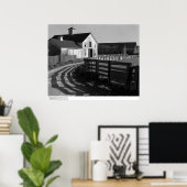 Große Scheune und Straße, März 1962 Poster (Heimbüro)