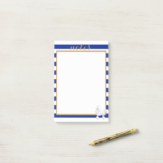 Große schicke Pudel-Post-Itanmerkungen Post-it Klebezettel (Auf Schreibtisch)