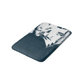 Große Schiffe und Wolken Badematte (Schrägansicht)