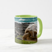 Große Schildkröte am Seerand Tasse (VorderseiteRechts)