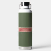 Große Schleife aus gestreiftem Band Trinkflasche (Rückseite)