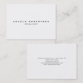 Große Schlichte Berufliche Visitenkarte (Vorne/Hinten)