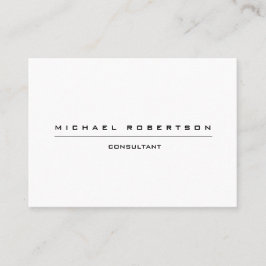 Große Schlichte Besonderheit Schwarz-weiß Visitenkarte