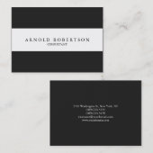 Große Schlichte, graue, Berufliche Visitenkarte (Vorne/Hinten)