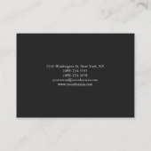 Große Schlichte, graue, Berufliche Visitenkarte (Rückseite)