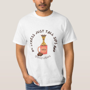 „Große Schlucke, kleiner Stress.“ T-Shirt