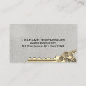 Große Schlüssel Visitenkarte (Rückseite)