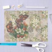 Große Schmetterlinge und Erdbeeren Seidenpapier (Handwerk)